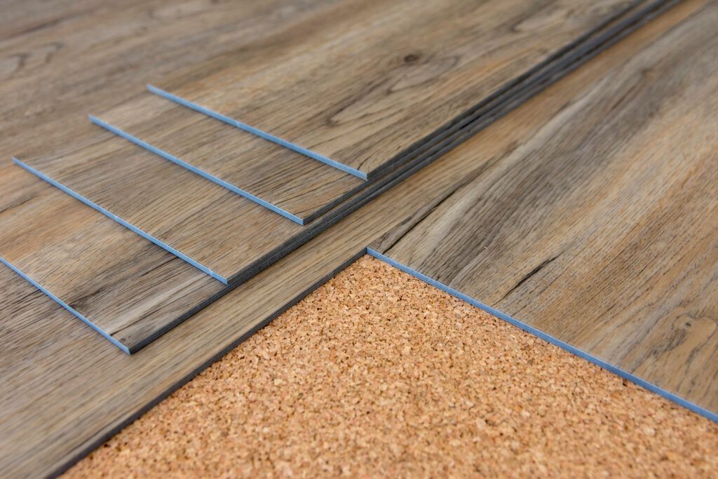 Vinyl planks to be installed in a basement.
