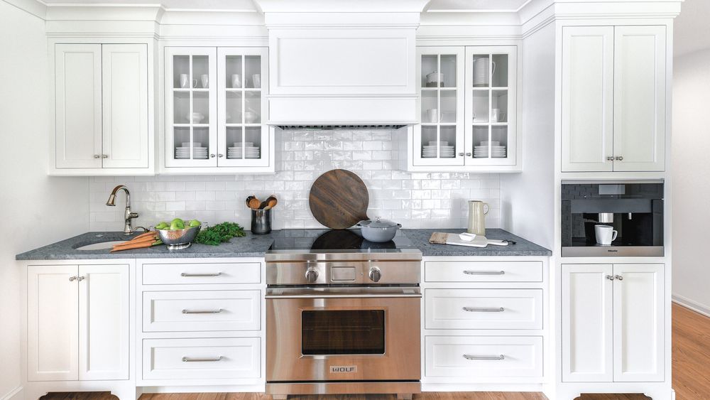 Kitchen with an induction range